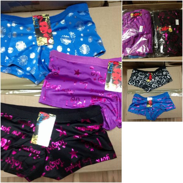 lot 1500 women’s underwear boxer style  Lots de surplus Boxers123