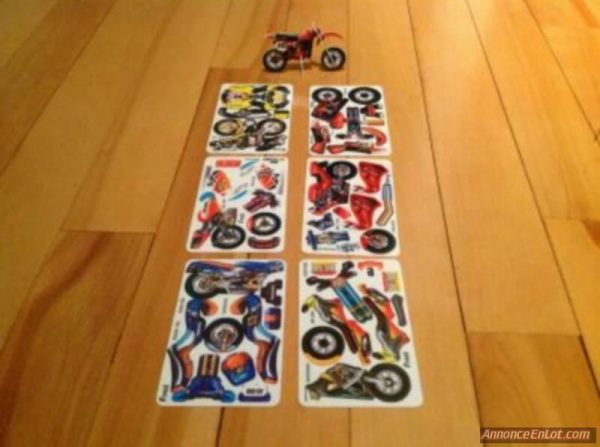 lot 7000 mini 3d plastic motorcycle puzzles Kids items Lots de surplus Mot2-1