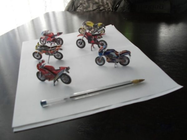 lot 7000 mini 3d plastic motorcycle puzzles Kids items Lots de surplus Moto2-1