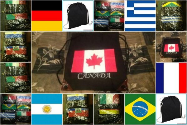 lot 500 rope bags,11 countries Clothing (other) and Accessories Lots de surplus Sacs