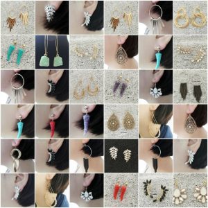 lot 500 pairs of fashion earrings Jewellery Lots de surplus Boucles2-1