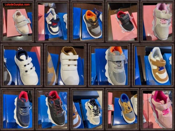 lot 1500 Pairs Children’s Sport Shoes Shoes-Boots Lots de surplus Enf-3_c2i