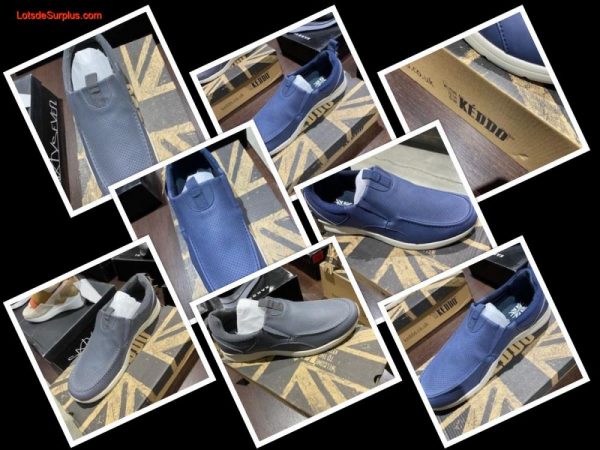 lot 500 Pairs Men’s Comfortable Shoes Brand Keddo Shoes-Boots Lots de surplus Kedo_c2i