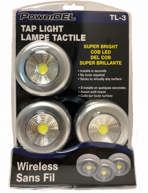 Lot 1638 Lampes Tactiles DEL COB, Super Brillante Éclairage Lots de surplus Tl-3