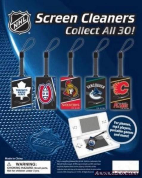 Lot 80 caisses 900 Screen-Cleaner Porte-clés des Équipes Hockey LNH Articles de Sports Lots de surplus 1aal