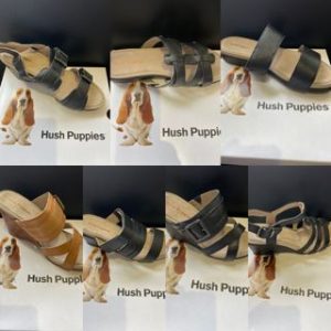 Lot 1200 Paires Sandales pour Femmes Hush Puppies Chaussures-Bottes Lots de surplus Hush