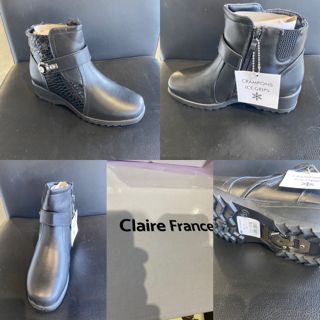 Lot 800 Bottes d’Hiver pour Femmes Marque Claire France Chaussures-Bottes Lots de surplus Claire