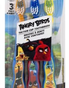 Lot 5800 Ensembles de 3 Brosses à Dents à Ventouses Angry Birds Articles Enfants Lots de surplus Angry-brosse-dents