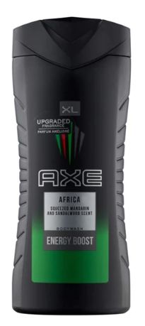 Lot 4500 Gels Douche Axe XL Africa Energy Boost 400ml Produits Nettoyants Lots de surplus Axe-afrique