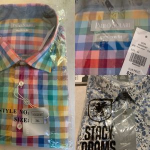 Lot 700 Chemises Manches Longues pour Hommes Vêtements Automne Hiver Lots de surplus Z753