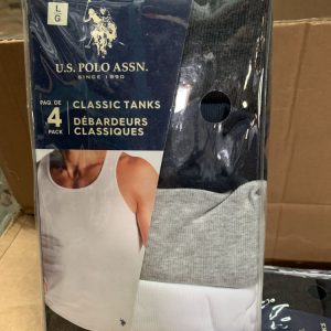 Lot 3000 Paquets de 4 Camisoles Hommes U.S. POLO Sous-Vêtements Lots de surplus Z754