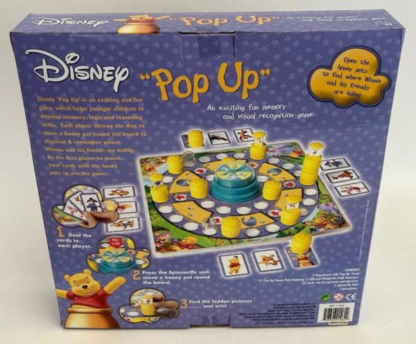 Lot 600 Jeux de Société Pop Up Disney Pooh Articles Enfants Lots de surplus 48