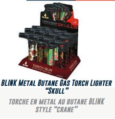 Lot 1273 Torches en Métal au Butane BLINK Style Crane Marchandises en lot (divers) Lots de surplus 813