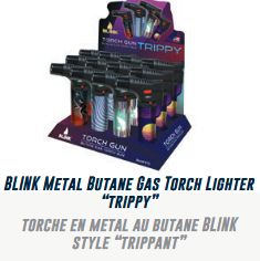 Lot 952 Torches en Métal au Butane BLINK  Style « Trippant » Marchandises en lot (divers) Lots de surplus 815