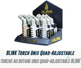 Lot 539 Torches au Butane Unix Quad-Adjustable BLINK  Marchandises en lot (divers) Lots de surplus 936