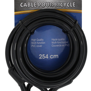 Lot 830 Câbles Noirs pour Vélo 254cm (Pas de Cadenas) Marchandises en lot (divers) Lots de surplus Bl-254