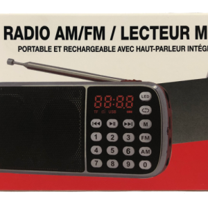 Lot 173 Lecteurs MP3 – Carte SD, Radio Rechargables AM/FM Accessoires Électrique Lots de surplus Fm-4000