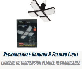 Lot 367 Lumières de Suspension Pliables Rechargeables Accessoires Électrique Lots de surplus Rfl-5