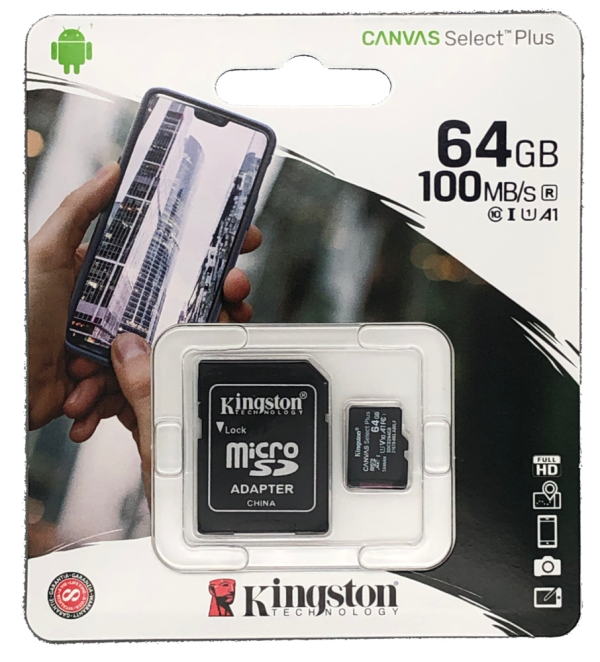 Lot 389 Cartes Mémoire Micro SD Kingston 64GB Accessoires Électronique Lots de surplus Sdc-64gb
