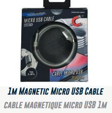 Lot 638 Câbles Magnétiques Micro USB de 1m Accessoires Cellulaires Lots de surplus Ipmicro-mag