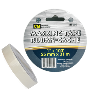 Lot 4207 Rubans Masking Tape 1″ x 100 Pieds Quincaillerie Lots de surplus Mt-100