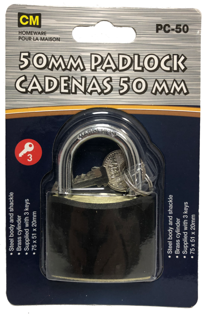 Lot 772 Cadenas 50mm Marchandises en lot (divers) Lots de surplus Pc-50