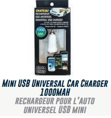 Lot 2287 Mini Rechargeurs USB Universels pour l’Auto Accessoires Électrique Lots de surplus Usb-800b
