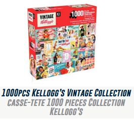 Lot 543 Casse-Têtes 1000 Pieces Collection Kellogg’s Jouets Lots de surplus 08000-sb