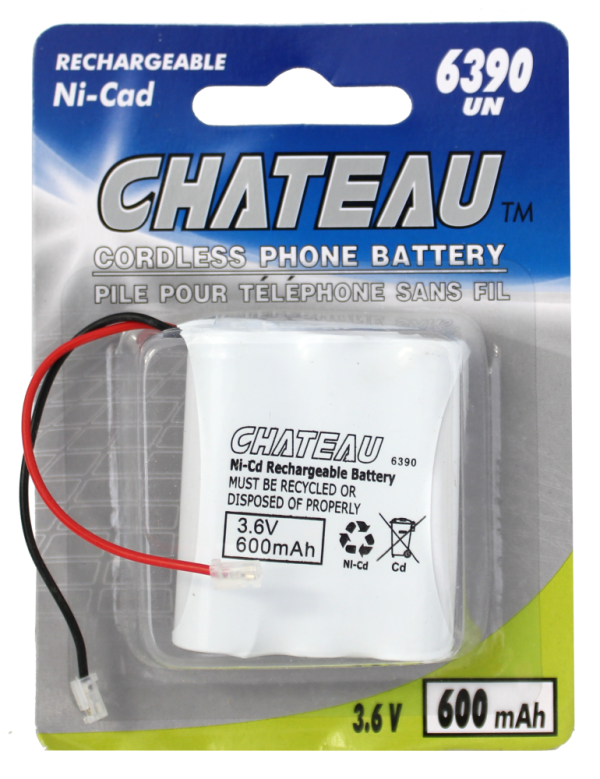 Lot 4168 Batteries pour Téléphone Sans Fil Universelles Pin 3 CHATEAU Batteries Lots de surplus 6390un