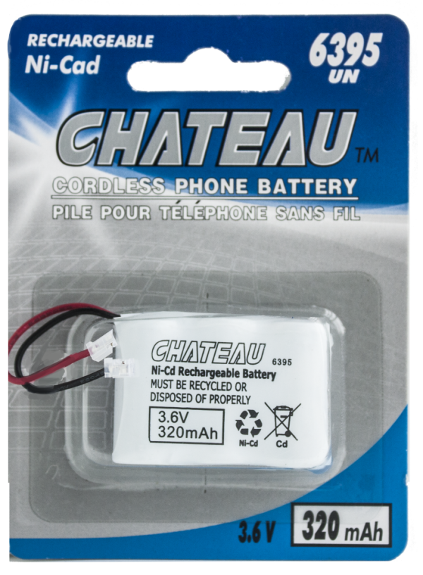 Lot 2321 Batteries pour Téléphone Sans Fil Universelles Pin 3 CHATEAU Batteries Lots de surplus 6395un
