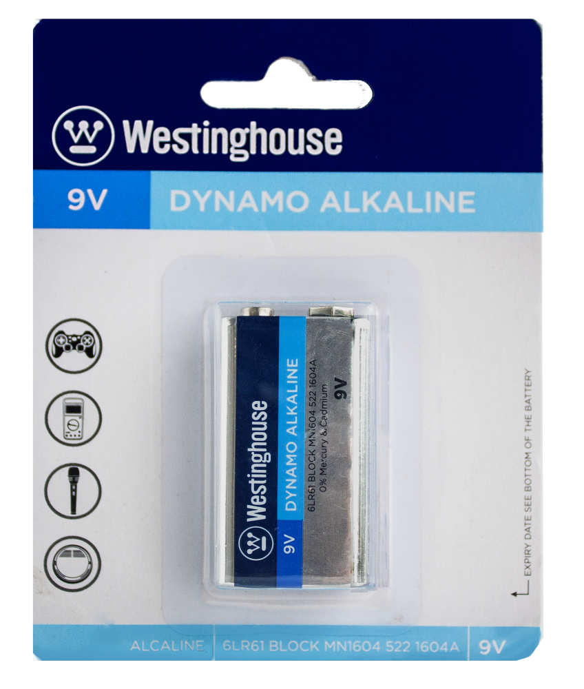 Lot 8492 Batteries 9V Alcalines Dynamo WESTINGHOUSE Batteries Lots de surplus 6lr61-bp1
