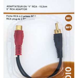 Lot 948 Adaptateurs en « Y » RCA de 6″ Accessoires Électronique Lots de surplus 775