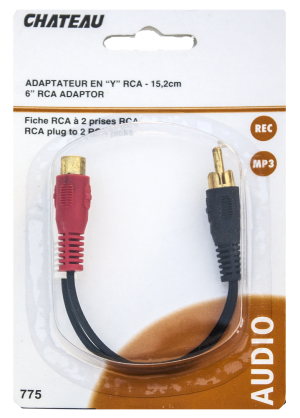 Lot 948 Adaptateurs en « Y » RCA de 6″ Accessoires Électronique Lots de surplus 775