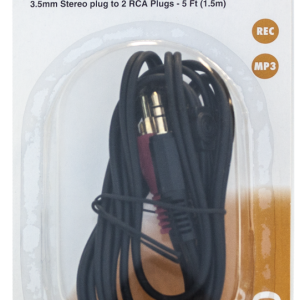 Lot 1749 Câbles Adaptateurs en « Y » Plug Stéréo à 2 RCA de 5 Pieds Accessoires Électronique Lots de surplus 785-60