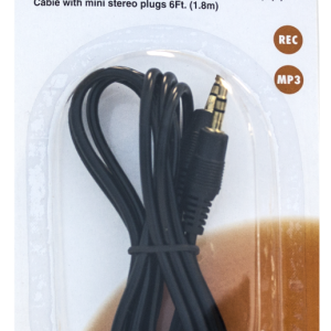 Lot 959 Câbles de Branchement à Mini Fiches Noirs de 6 Pieds Accessoires Électronique Lots de surplus 791-6bk