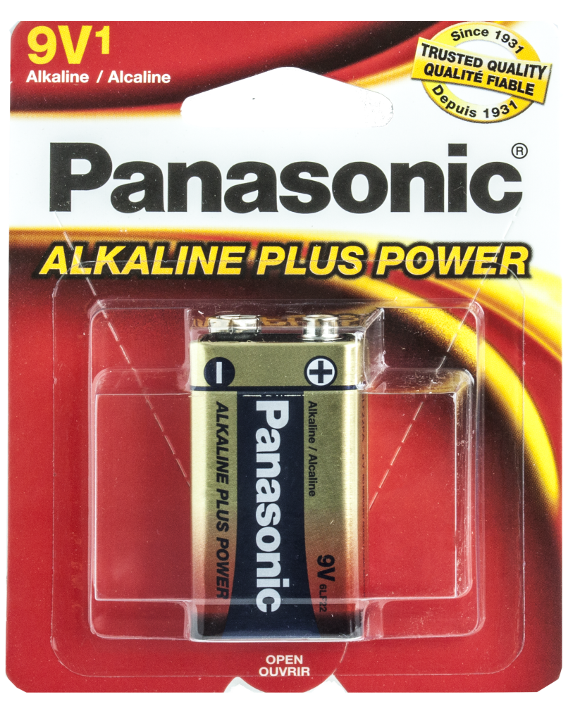 Lot 3749 Batteries 9V Alcalines PANASONIC Lots De Surplus