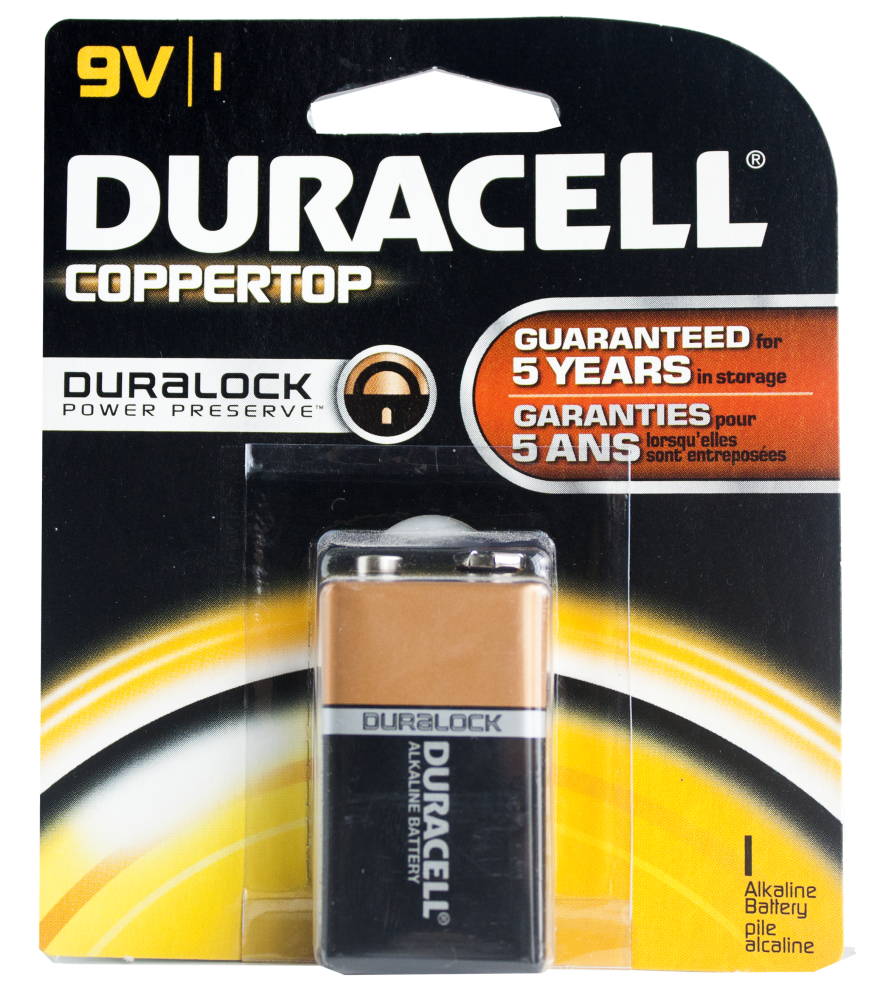 Lot 4361 Batteries 9V, DURACELL Batteries Lots de surplus 9v-1dur