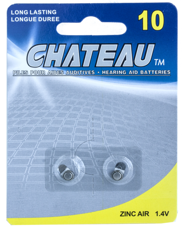 Lot 5489 Paquets de 2 Batteries pour Aide Auditive #10 CHATEAU Batteries Lots de surplus A10-2