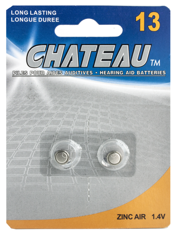 Lot 6749 Paquets de 2 Batteries pour Aide Auditive #13 CHATEAU Batteries Lots de surplus A13-2