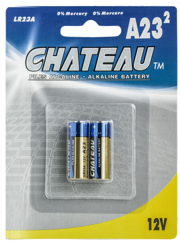 Lot 6485 Paquets de 2 Batteries 12V Alcalines CHATEAU  Batteries Lots de surplus A23-2