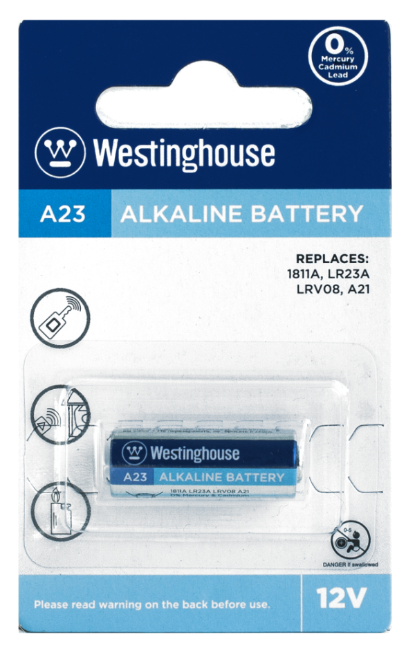 Lot 7421 Batteries Alcalines 12V, WESTINGHOUSE Batteries Lots de surplus A23-bp1