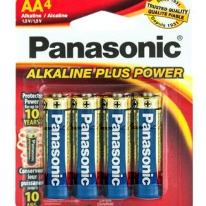 Lot 4739 Paquets de 4 Batteries AA, Alcalines PANASONIC Batteries Lots de surplus Aa-4al