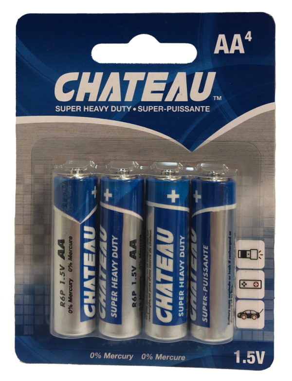 Lot 10429 Paquets de 4 Batteries AA, PANASONIC Batteries Lots de surplus Aa-4hd