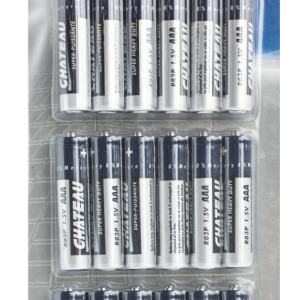 Lot 6848 Paquets de 18 Batteries AAA CHATEAU Batteries Lots de surplus Aaa-18ch