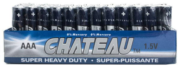Lot 3267 Paquets de 48 Batteries AAA CHATEAU Batteries Lots de surplus Aaa-48ch