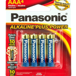 Lot 5274 Paquets de 4 Batteries AAA, Alcalines PANASONIC Batteries Lots de surplus Aaa-4al