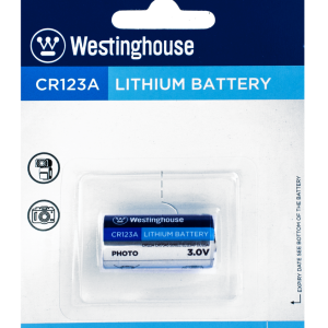 Lot 5839 Batteries au Lithium 3V, WESTINGHOUSE Batteries Lots de surplus Cr123a-bp1