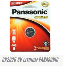 Lot 7591 Batteries au Lithium CR2025 3V, PANASONIC Batteries Lots de surplus Cr2025-1-pan