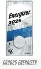 Lot 6582 Batteries au Lithium CR2025, Energizer Batteries Lots de surplus Cr2025-1e