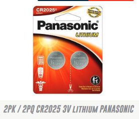 Lot 4168 Paquets de 2 Batteries au Lithium CR2025 3V, PANASONIC Batteries Lots de surplus Cr2025-2pan